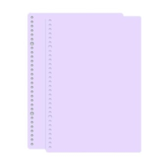 5sets Frosted Loose-Leaf Book Cover DIY Hand Book Cover, Size: B5(Purple)