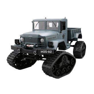 HD001B Four Wheel Drive Off-Road Climbing Load WIFI Control Real Walking Time Transmission Truck for Kids with LED Lights(Blue)