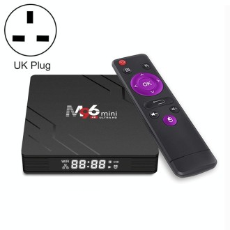 M96mini 4K Smart TV BOX Android 9.0 Media Player with Remote Control, Quad-core RK3228A, RAM: 2GB, ROM: 16GB, Dual Band WiFi, UK