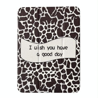 Magnetic Detachable Painted Tablet Leather Case For iPad Pro 11 2022 / 2021 / 2020 / 2018(Black and White Spots)