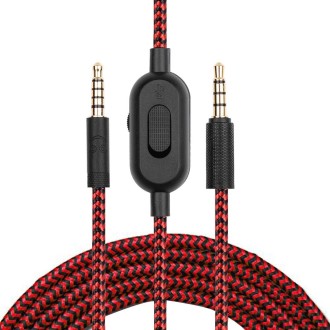 ZS0159 For Logitech G433 / G233 / G Pro / G Pro X 3.5mm Male to Male Gaming Headset Audio Cable with Wire-controlled, Cable Leng