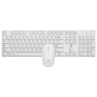 ZGB 8820 Candy Color Wireless Keyboard + Mouse Set (White)