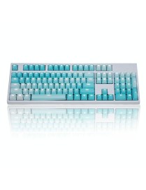 104 Keys Light-transmitting Dip-dyed Keycaps(Frost Blue)