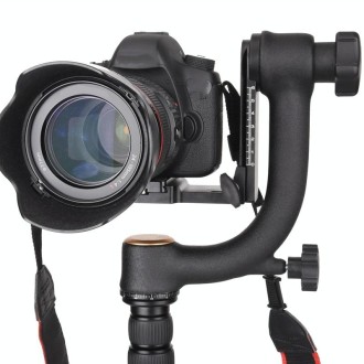 QingZhuangShiDai Q45 Panoramic Boom Bird Watching and Birding Gimbal(Black)