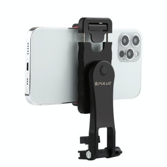 PULUZ 360 Degree Rotating Horizontal Vertical Shooting Phone ABS Clamp Holder Bracket For iPhone, Galaxy, Huawei, Xiaomi, Sony, 