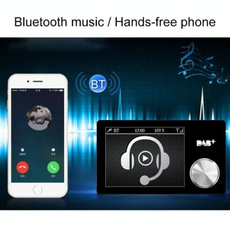 2.8 inch Car DAB+Digital Broadcasting Colorful Screen Receiver FM Forwarding AUX Output