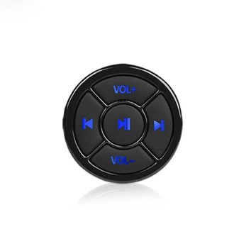 Car Mobile Phone Remote Control Bluetooth Wireless Multimedia Button Remote Control Music Playback Selfie, Colour: Black