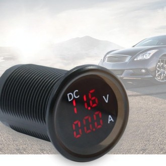 B3613  IP67 Waterproof Car Modification 4.5-30V Voltmeter + Ammeter