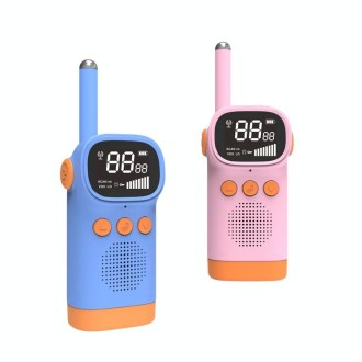 D20 Walkie-Talkie Children Toy Mini Wireless Call Interactive Toy, Colour: Blue + Pink