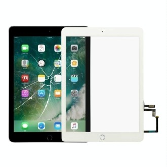 Touch Panel with Home Key Flex Cable for iPad 5 9.7 inch 2017 A1822 A1823(White)