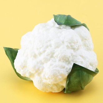 PU Simulation Vegetable Model Photography Props Window Sample Display Hotel Decoration Home Decoration(Cauliflower)