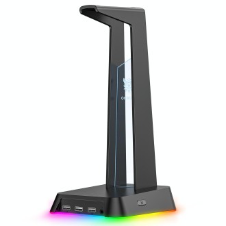 ONIKUMA ST-2 RGB Lighting Headset Holder Stand(Black)