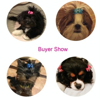 10pcs Handmade Cute Pet Dog Bow Loverly Bowknot Dog TiesRandom Color)