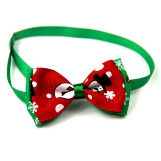 5 PCS Christmas Holiday Pet Cat Dog Collar Bow Tie Adjustable Neck Strap Cat Dog Grooming Accessories Pet Product(2)