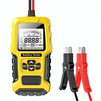 FOXSUR 12V/24V Automotive Lead-acid Battery Internal Resistance Rapid Analyzer(Yellow)