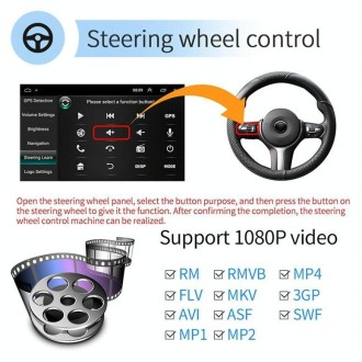 Universal Machine Android Smart Navigation Car Navigation DVD Reversing Video Integrated Machine, Size:10inch 2+16G, Specificati