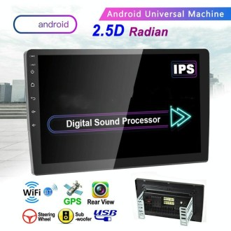 Universal Machine Android Smart Navigation Car Navigation DVD Reversing Video Integrated Machine, Size:10inch 2+16G, Specificati