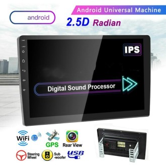 Universal Machine Android Smart Navigation Car Navigation DVD Reversing Video Integrated Machine, Size:9inch 1+16G, Specificatio