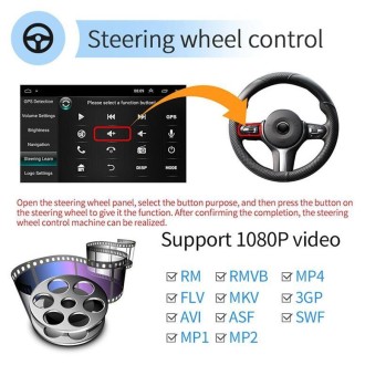 Universal Machine Android Smart Navigation Car Navigation DVD Reversing Video Integrated Machine, Size:10inch 1+16G, Specificati