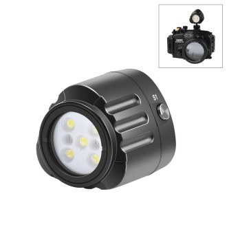 PULUZ 40m Underwater LED Photography Fill Light 1000LM 3.7V/1100mAh Diving Light for GoPro Hero11 Black / HERO10 Black / HERO9 B