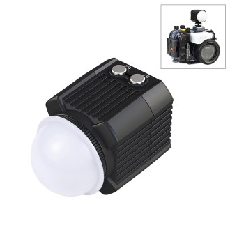 PULUZ 60m Underwater LED Photography Fill Light 7.4V/1100mAh Diving Light for GoPro Hero11 Black / HERO10 Black / HERO9 Black /H