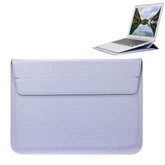 Universal Envelope Style PU Leather Case with Holder for Ultrathin Notebook Tablet PC 13.3 inch, Size: 35x25x1.5cm (Blue Purple)