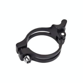 FMFXTR Bike Front Derailleur Clamp Straight Lock Turn to Clamp Converting Seat(Black 31.8mm)