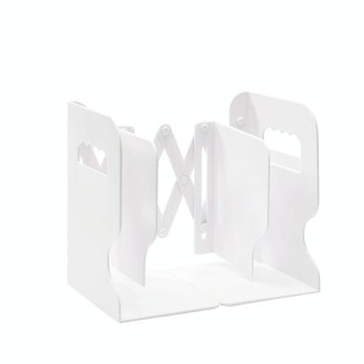 Desktop Folding And Retractable Book Storage Stand, Color: White