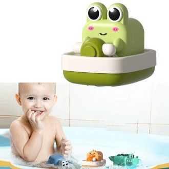 BY-05 Summer Children Play Water Chain Clockwork Toys Baby Bath Bathroom Toys, Style: Frog