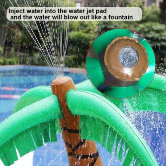 180cm Water Spray Pad Inflatable Water Spray Coconut Tree Summer Water Toys