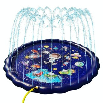 170cm PVC Inflatable Water Spray Pad Children Outdoor Summer Water Toys(Blue Star)