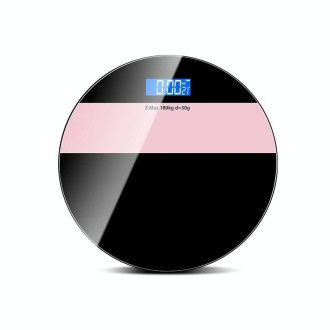 Body Weight Scale USB Home Body Fat Scale Charging Version(Black Pink)