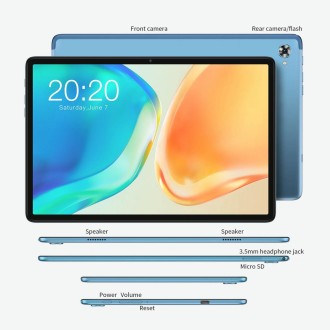 Teclast M40 Plus Tablet PC, 10.1 inch, 8GB+128GB, Android 12 MT8183 Octa Core, Support Dual Band WiFi & Bluetooth & GPS