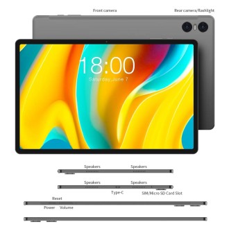 Teclast T50 Pro Tablet PC 11 inch, 16GB+256GB,  Android 13 MediaTek Helio G99 / MT6789 Octa Core, 4G LTE Dual SIM