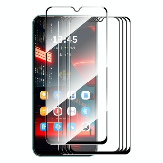 For Nokia C32 5pcs ENKAY Full Glue High Aluminum-silicon Tempered Glass Film