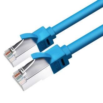 JINGHUA Category 6 Gigabit Double Shielded Router Computer Project All Copper Network Cable, Size: 5M(Blue)