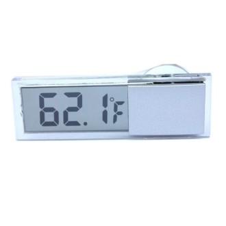 Sucker Type Car Electronic Digital Display Transparent Thermometer