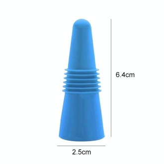 Food Grade Silicone Wine Stopper Creative Preservation Bottle Stopper(Blue)