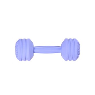 Baby Dumbbell Teething Toy Baby Comforting Puzzle Hand Rattle(Light Purple)