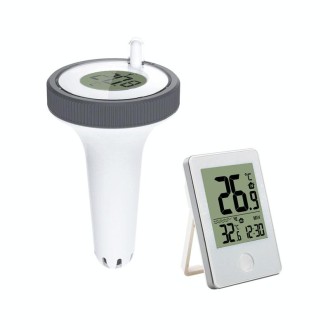 Summer Pool Bathtub Thermometer Wireless Floating Fish Tank Temperature Meter(White)