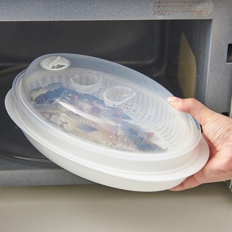 Microwave Fish Steamer With Lid Preserved Steamed Fish Plate