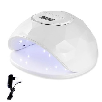 F6 UV LED Lamp Nail Dryer Dual hands Nail Lamp Curing UV Gel Nail Polish With Sensor & Timer & LCD Display(White EU)