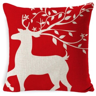 Christmas Linen Red Hug Pillowcase Without Pillow Core, Size: 45 x 45cm(SDBZ-00308)