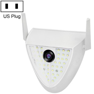 DP16 2.0 Megapixel 42 LEDs Garden Light Smart Camera, Support Motion Detection / Night Vision / Voice Intercom / TF Card, US Plu