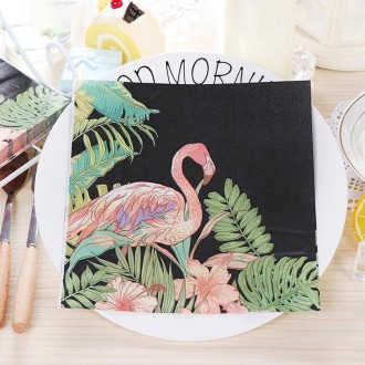 Colorful Print Flamingo Party Decoration Napkin Facial Tissue