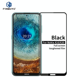 For Nokia X10 / X20 PINWUYO 9H 2.5D Full Screen Tempered Glass Film(Black)