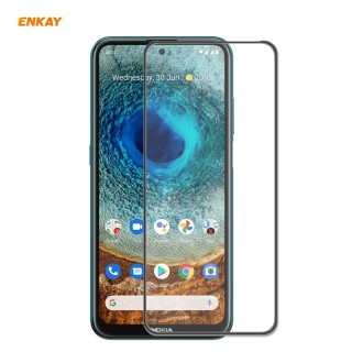 For Nokia X10 / X20 ENKAY Hat-Prince Anti-drop Full Glue Tempered Glass Full Screen Film Anti-fall Protector