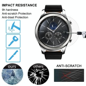 ENKAY Hat-Prince for Samsung Gear S3 Smart Watch 0.2mm 9H Surface Hardness 2.15D Explosion-proof Tempered Glass Screen Film