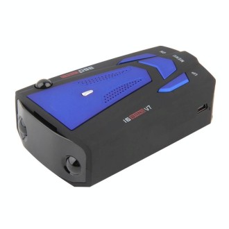 V7 Car Anti-Police Radar Detector 360 Protection Defense Laser Detection, Built-in Russian & English Voice Broadcast(Dark Blue)