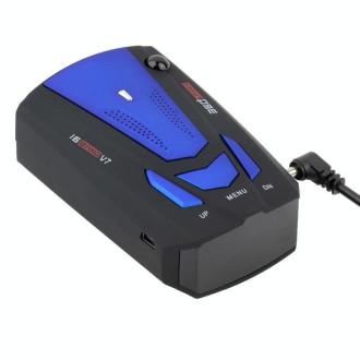 V7 Car Anti-Police Radar Detector 360 Protection Defense Laser Detection, Built-in Russian & English Voice Broadcast(Dark Blue)